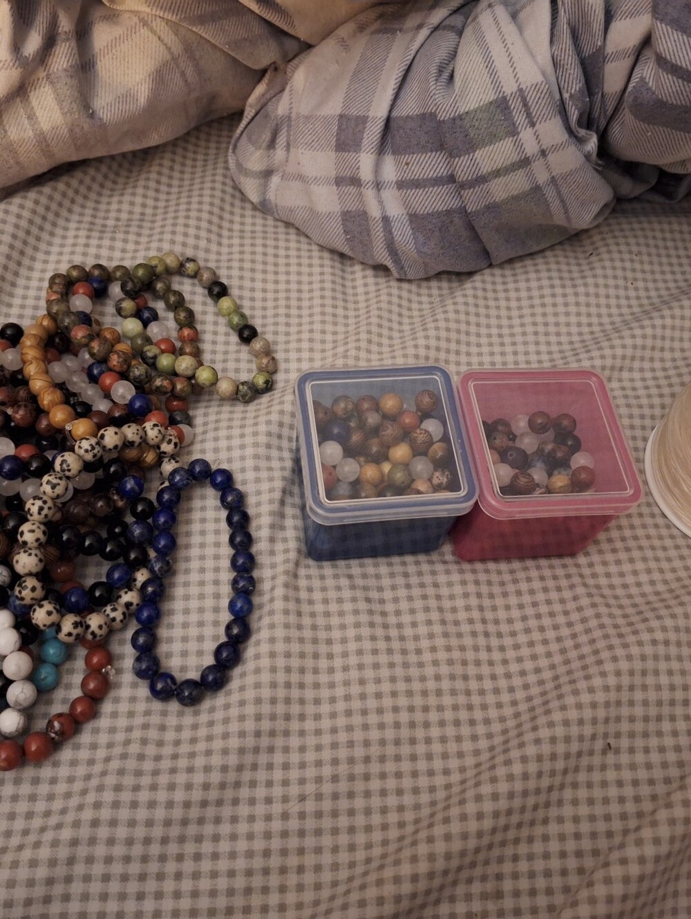 23 Beaded Bracelets Along With Extra Beads And String!